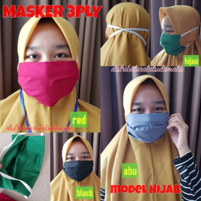 MASKER KAIN 3PLY BISA DICUCI / MASKER WASHABLE / MASKER REFILL TISSUE MURAH