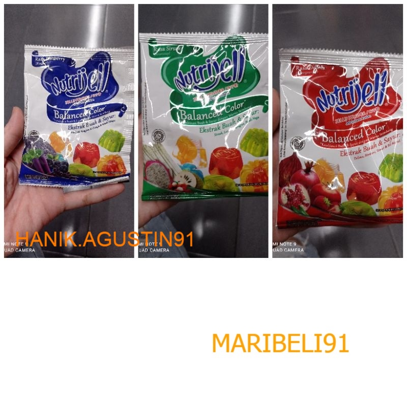 

Nutrijell balanced color ekstrak buah & sayur puding Nutrijell powder MB91