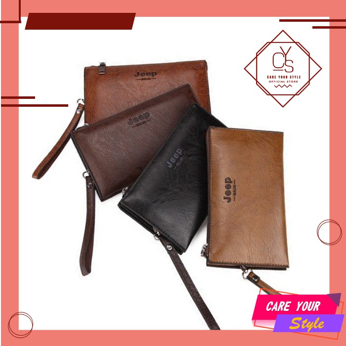 CYS DOMPET PANJANG PRIA FASHION KOREA STYLE MEN CLUTCH KULIT TERLARIS GROSIR COD IMPORT D24