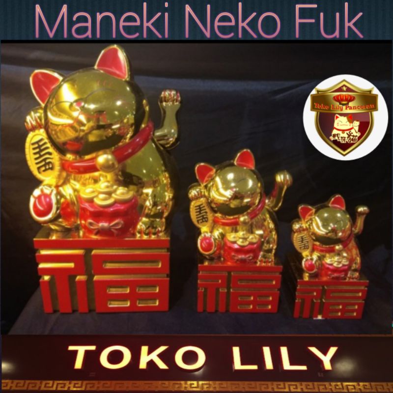 KUCING HOKI FUK / Maneki Neko Fuk / Lucky Cat terbaru / CaoCaiMao