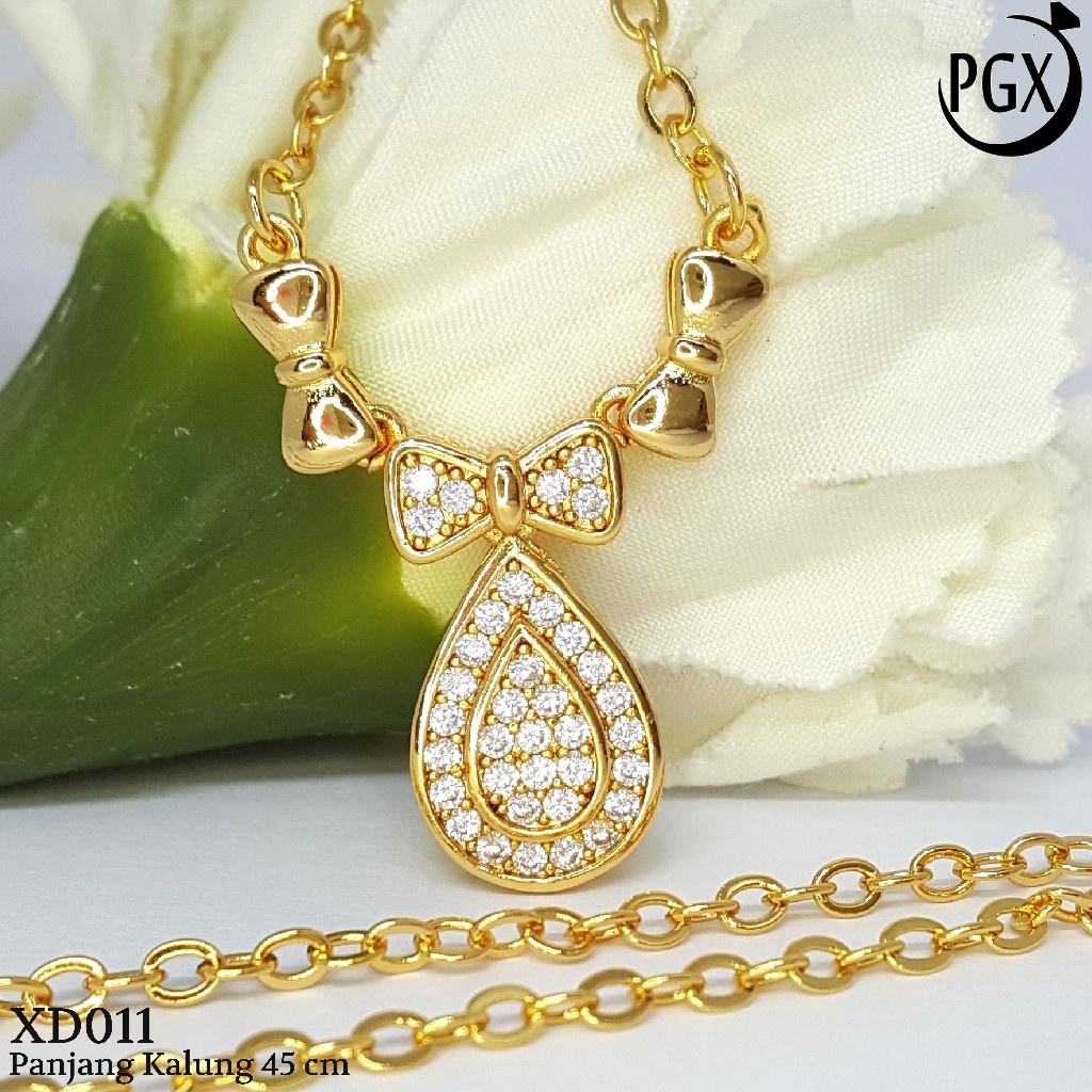 PGX Kalung Wanita Xuping Perhiasan Lapis Emas Aksesoris Fashion Premium - XD044