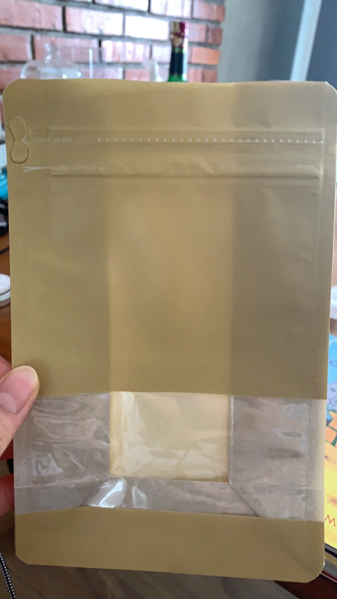 Flatbottom Window Ecopack Kpack 11.5 X 18 Cm 750 Wz | Kemasan Kopi Flat Bottom Packaging Eco Pack