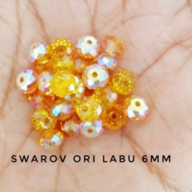 CRYSTAL SWAROVSKI LABU 6MM ORIGINAL AUSTRIA