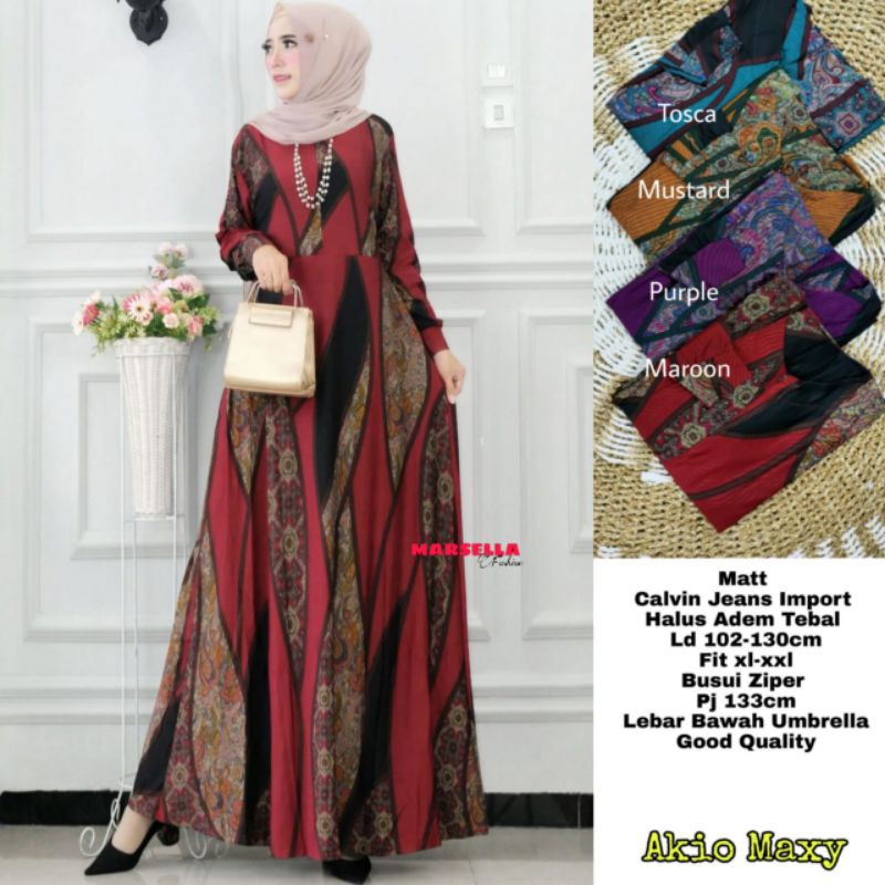 GAMIS JUMBO MURAH BUSUI MAHKO MOTIF SULTAN CALVIN JEANS ADEM