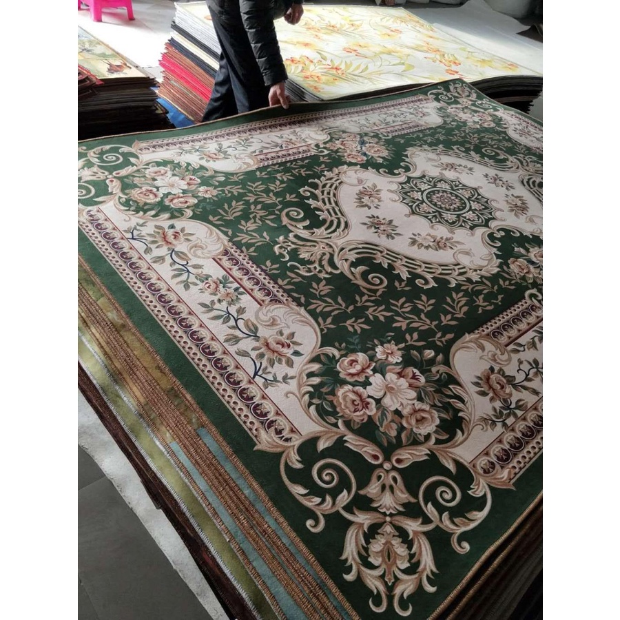 Karpet Turki Motif Bunga Shabby / Large Flowery Turkey Mat Square