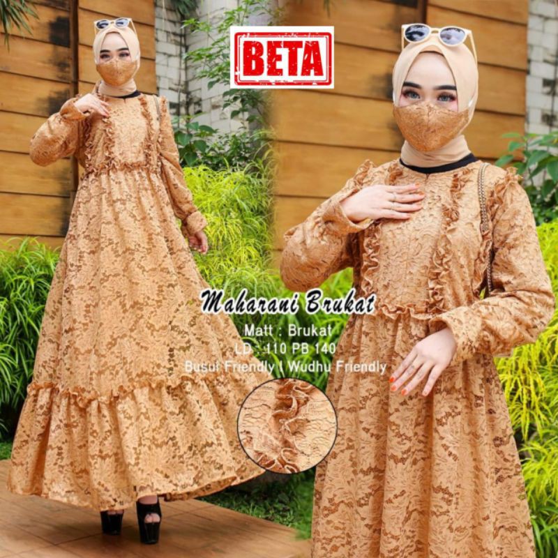 Gamis Terbaru - Dress Brokat - Maharani Brokat Dress