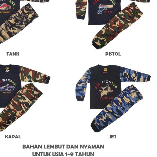 ✲ KUROSHIRO - SETELAN ANAK LAKI LAKI 1-9 TAHUN ARMY LORENG BAJU ANAK LAKI LAKI ✵