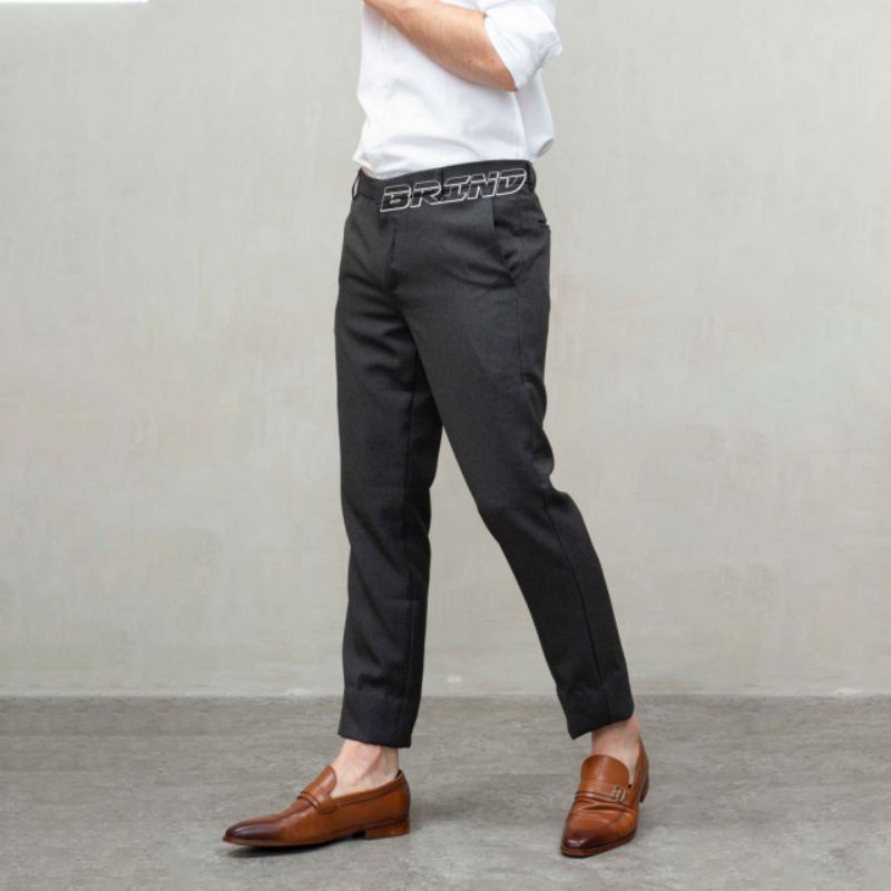 CELANA KANTOR BAHAN WOLSLIM CASUAL SIZE 27-38