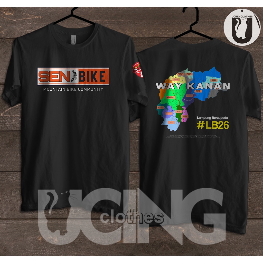 Kaos SEN BIKE Mountain Bike Community Way Kanan Lampung Bersepeda Baju Sport