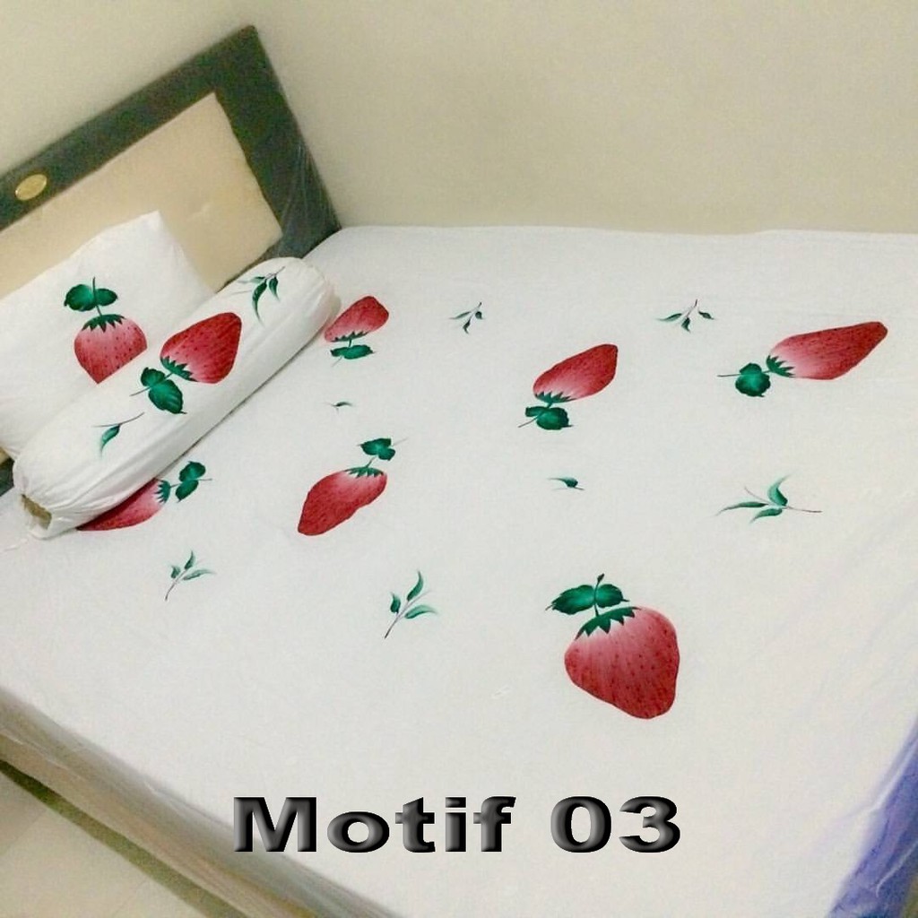 Sprei Lukis Bali Motif Ukuran 180 cm x 200 cm