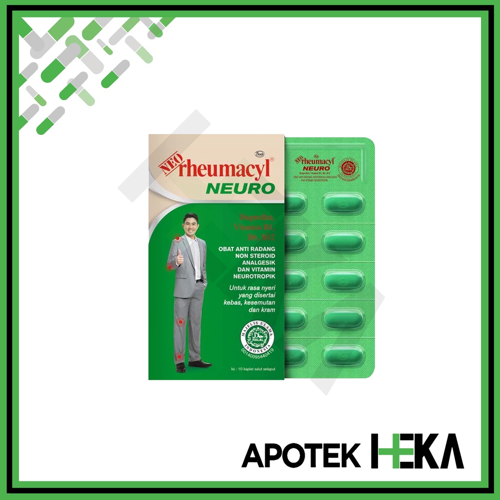 Neo Rheumacyl Neuro Kaplet - Nyeri Kebas Kesemutan Kram Box isi 12x10 (SEMARANG)