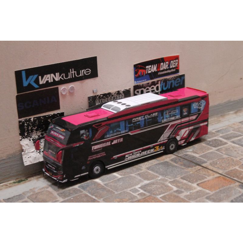 PAPERCRAFT BUS SKALA 1:50 TUNGGAL JAYA BLACKPINK