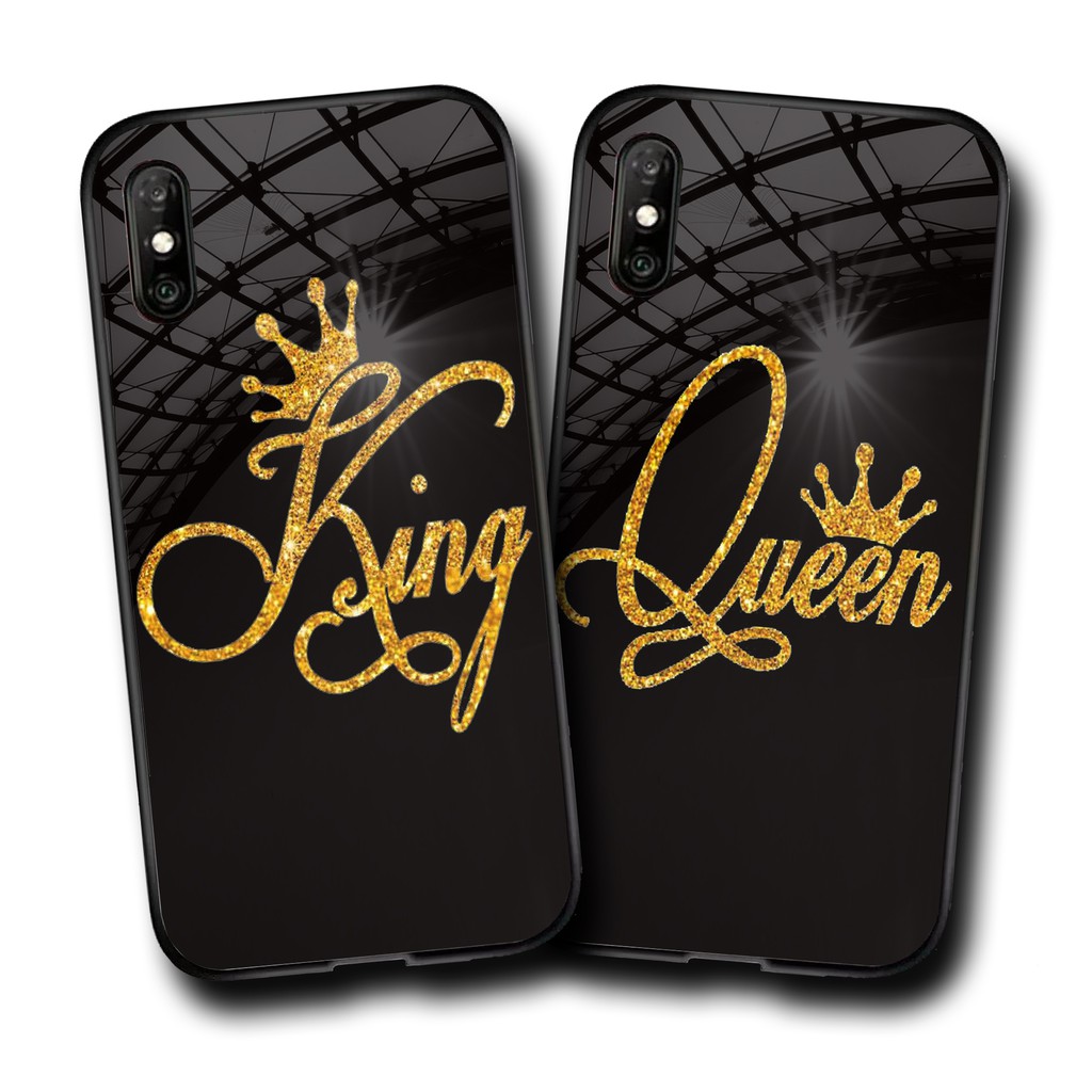 Softcase Glass Kaca Couple [SF17] Xiaomi Redmi 9a 9c redmi note 9 redmi note 8 redmi note 7 8a 7a 6a