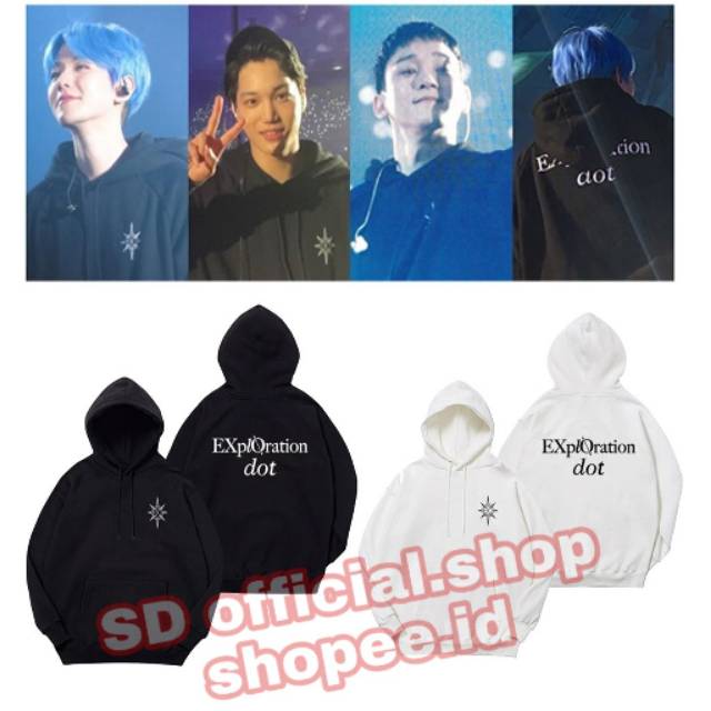 (bayar ditempat)  jaket hoodie kpop EXO EXplORATION DOT