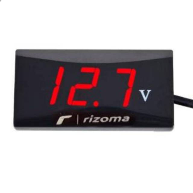 VoltMeter Pengukur Aki Motor Mobil Digital Waterproof Anti Air plus pangkon