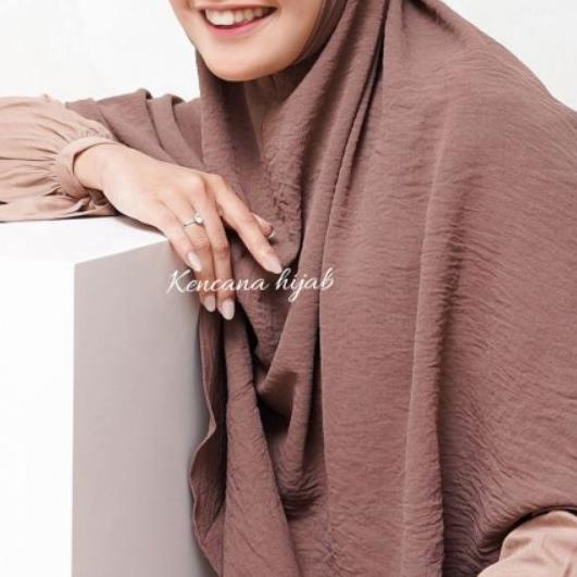 Jilbab Bergo Crinkle Airflow Jumbo | Jilbab Bergo Tali Instan Premium XL