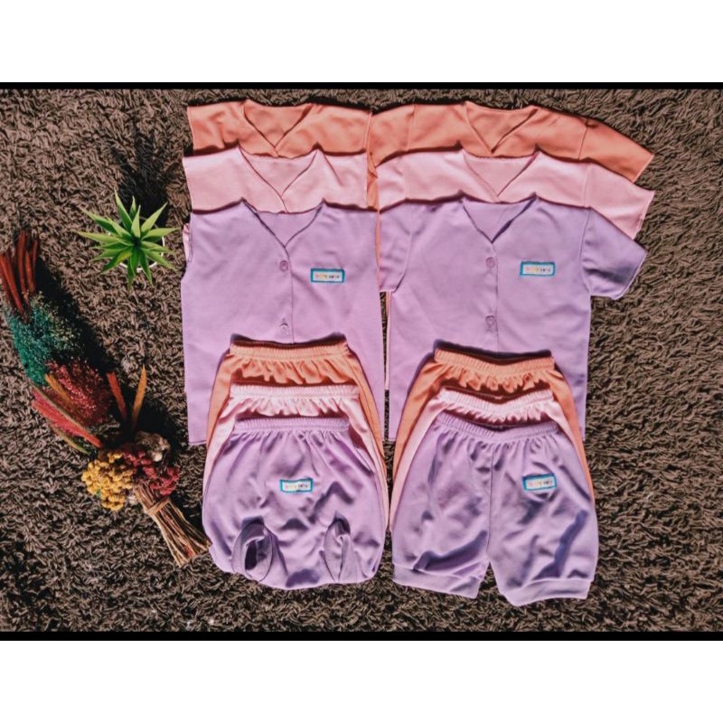 12pcs Paket Perlengkapan Baju Bayi Baru Lahir dan Jumbo Celana bayi Kado Bayi SNI  Girls SNI Promo 8.8