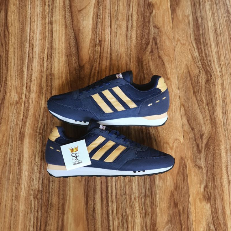 Sepatu Adidas Neo City Racer Navy Brown Best Quality