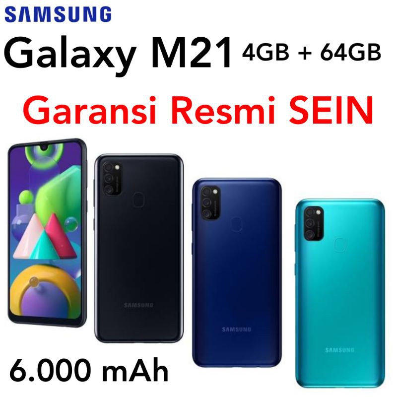 Samsung Galaxy M21 Sein Garansi Resmi 4 64 Ram 4gb Shopee Indonesia