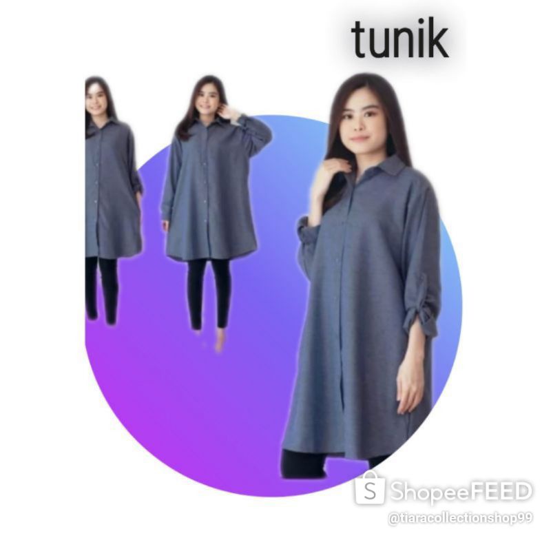 atasan tunik bahan catton