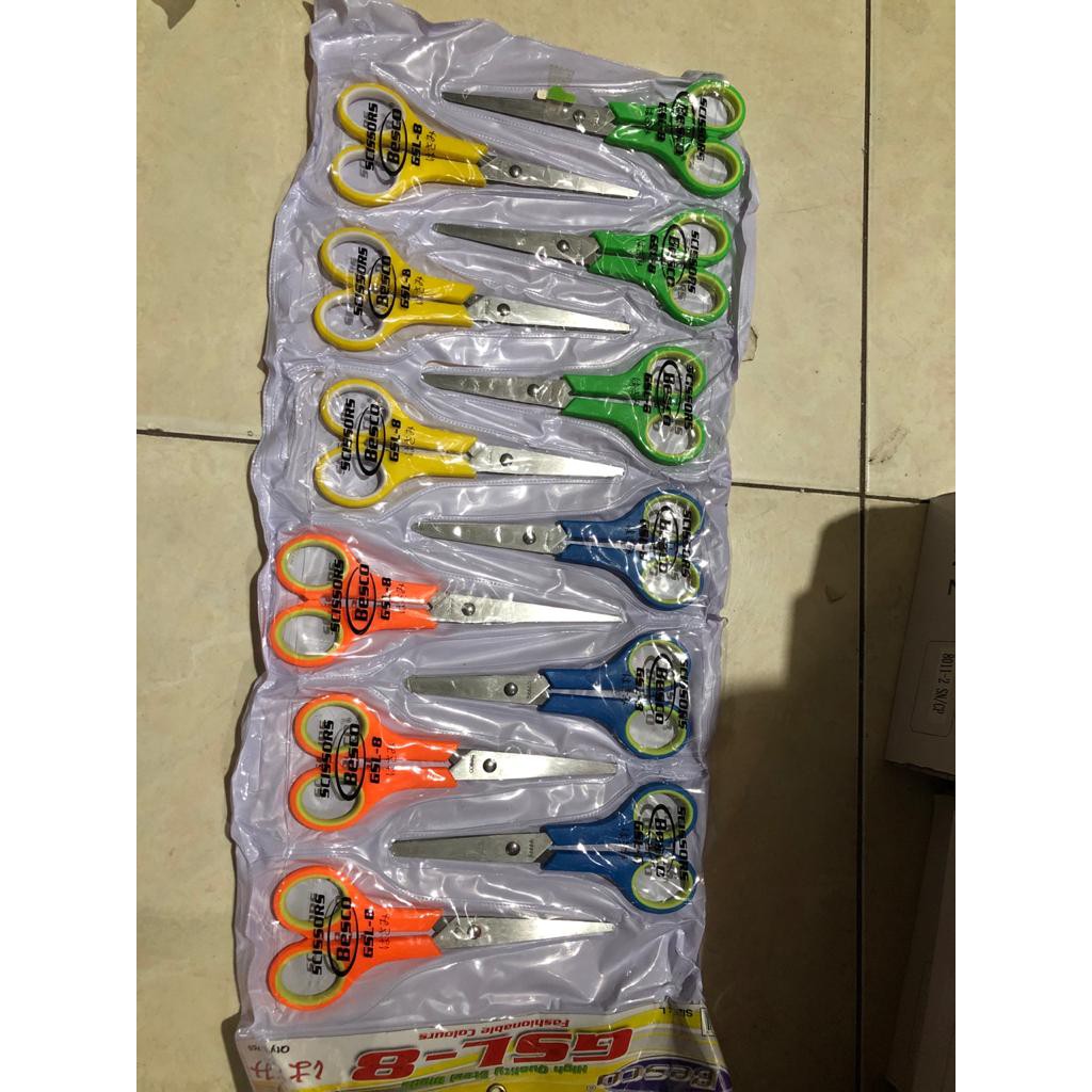 

Gunting Kertas Gunting Warna Warni [Original/ Besar] Besco Besar