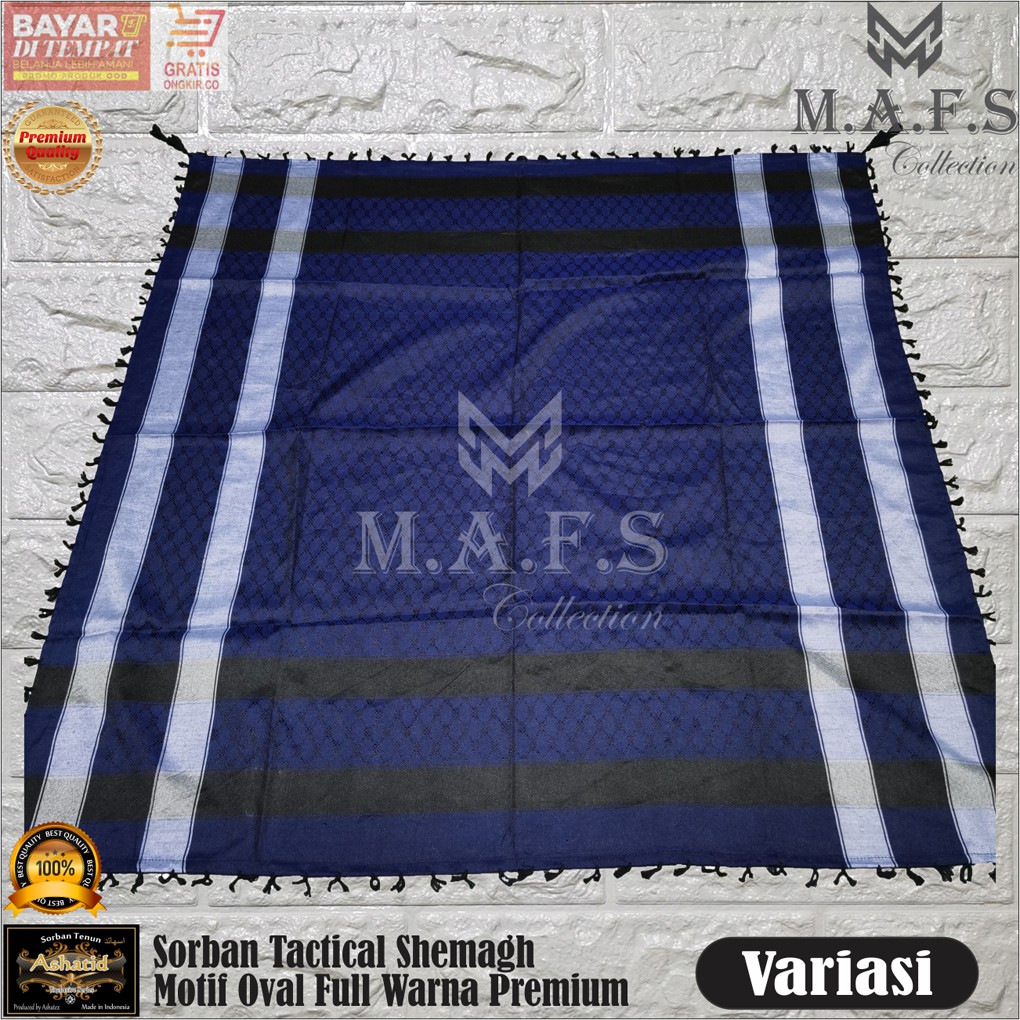 Sorban Arab Sorban Tactical Haji Ashatid Motif Oval Full Warna