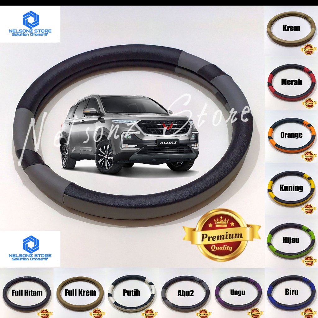 Cover Stir Almaz Sarung Setir Wuling Almaz Cover Steer DX Aksesoris Mobil Interior Mobil Asesoris In