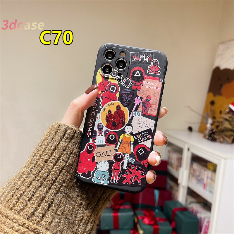 Case Xiaomi Redmi POCO C3 X3 NFC X3 PRO M3 Redmi 9 9C NFC 9A 9i 9T 9AT 9 PRO Power 10X POCO M2 PRO Redmi Note 9 8 10 10S 9 PRO MAX 9S  A16 A7 A5S A15 Y12 Y20 Tide Brand Squid Game Soft Case