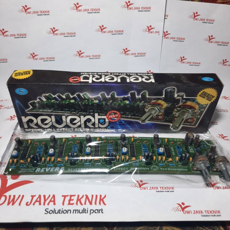 Kit Reverb 5 IC 2 Potensio Reverberation Or Hall Effect Scorpion SN065