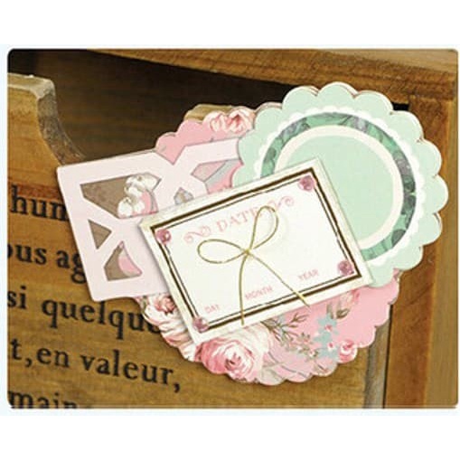 Scrapbook 3D Sticker - Greetings Tag