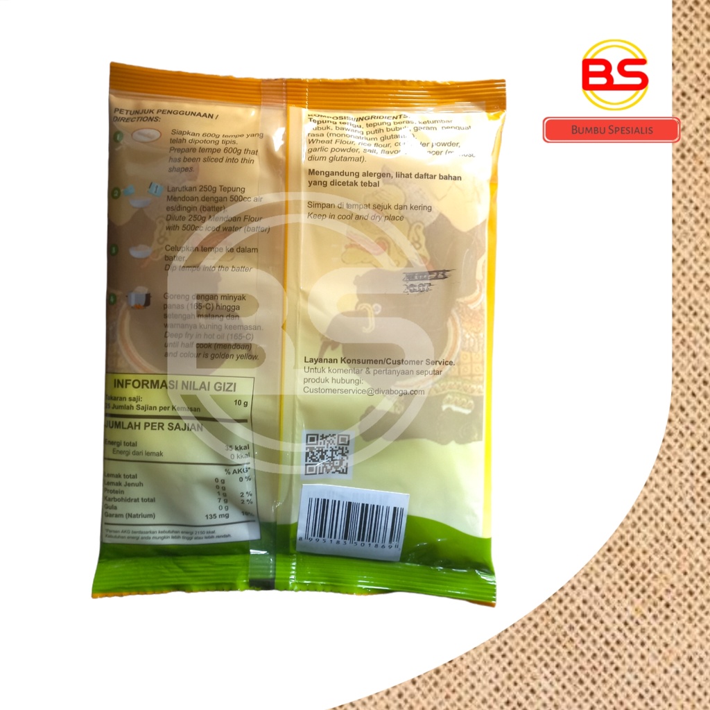 Mitra Qu Tepung Bumbu Mendoan 250 gr - HALAL