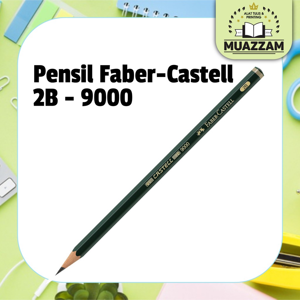 

Faber-Castell Pensil Ujian - 2B Castell 9000