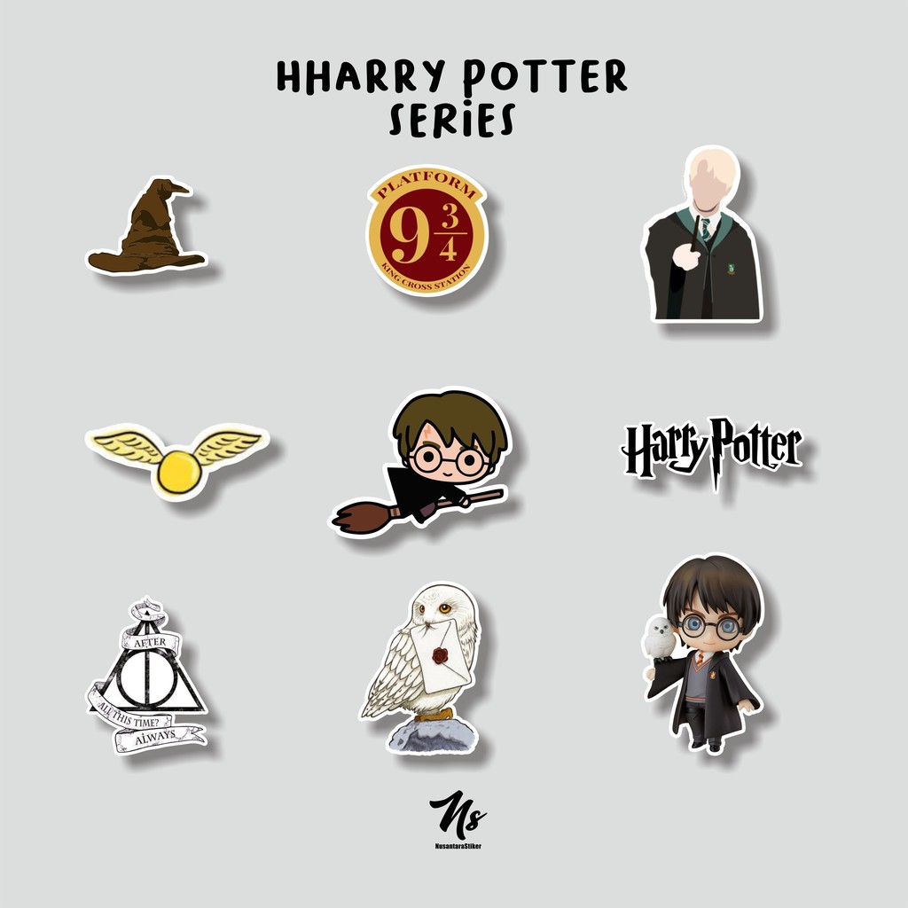 

STIKER PACKAGE HARPOT SERIES STICKER AESTHETIC SKIN CASE HANDPHONE LAPTOP CUSTOM CASE BUJO