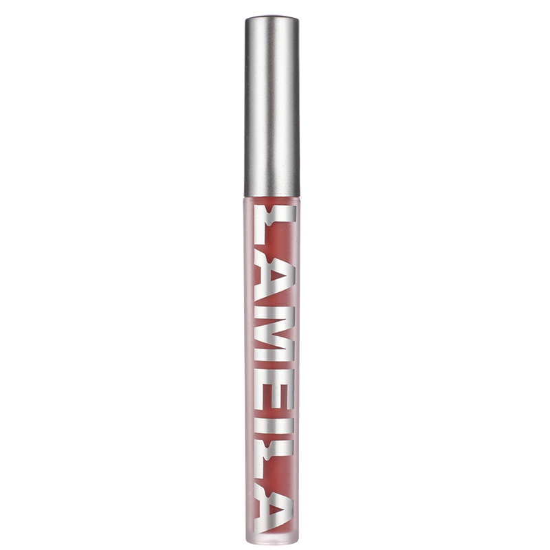 LUCKYMALL LAMEILA Matte Lipstick Liquid Korean Lipstik Lip Glaze Korean Lip Cream Lip Gloss Waterproof 2028 LA055