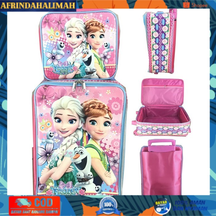 

[TERBARU] Tas Koper Sekolah Anak SD Anti Air Set Dengan Lunch Bag Frozen JUMBO