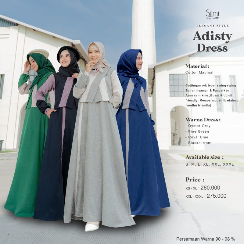 Gamis Remaja Adisty Terbaru Ori