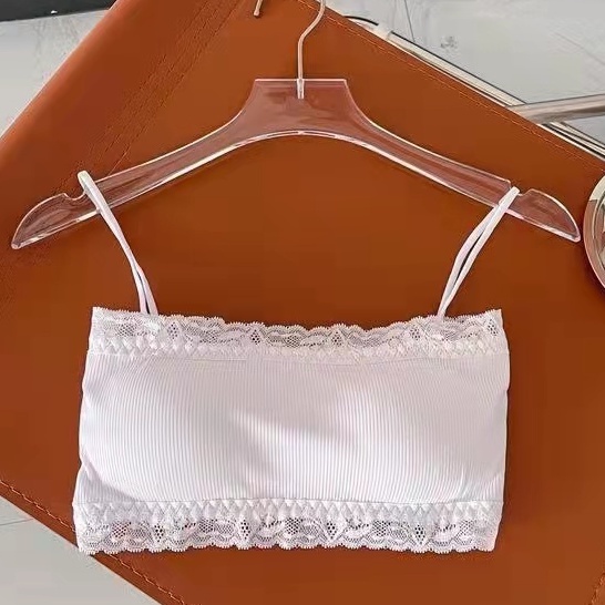 HOHO_HWANG (B-68) BH Bra Wanita Tanpa Kawat Pakaian Dalam bralette Elastis Sexy sport bra BH-B-68 putih