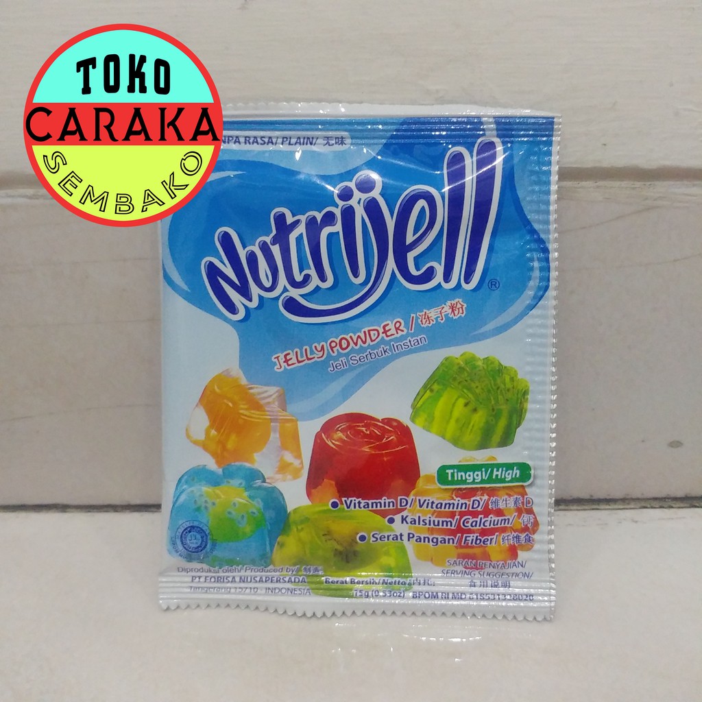 

Nutrijell Jelly Powder Tanpa Rasa / Plain / Bening - 15g