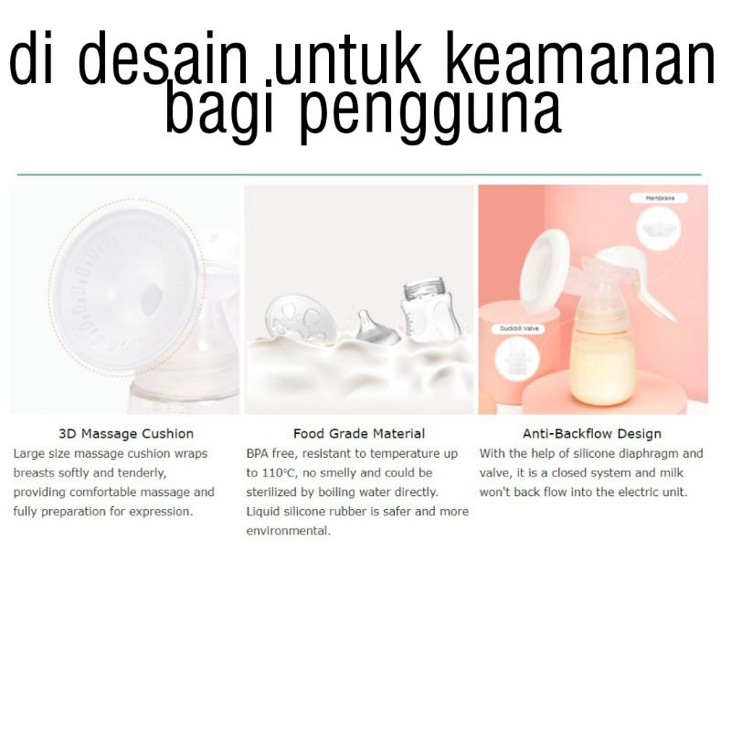 YOUHA MANUAL BREAST PUMP - Pompa ASI Manual Ergonomis Botol PPSU