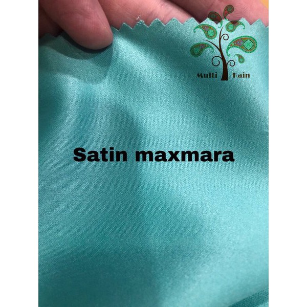 Terbaru   Bahan Kain Satin saten Maxmara Velvet Polos Meteran