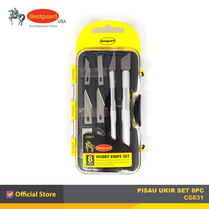 

UKIR-ALAT- PISAU UKIR SET 8PCS BESTGUARD -ALAT-UKIR.