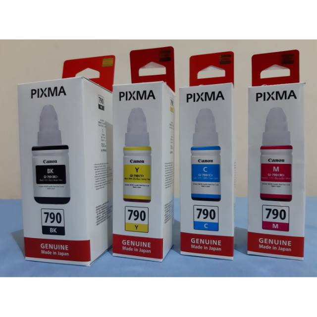 Tinta Canon GI 790 Black, Tinta refill canon pixma 790 Black original harga per botol