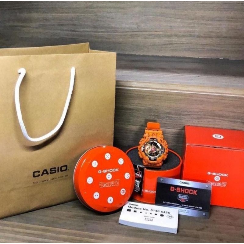 G Shock Casio Colabs Pria Model GA110-JDB-1A4 Dragon Ball Z