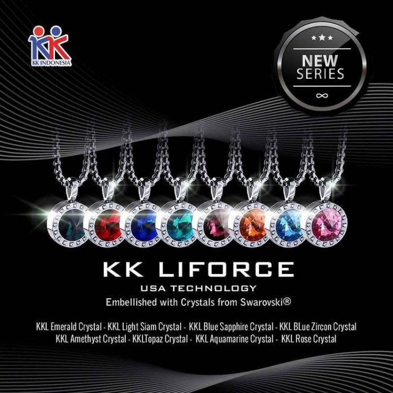 Kalung KK Liforce Crystal Swarovski (Souvenir Atta Aurel)