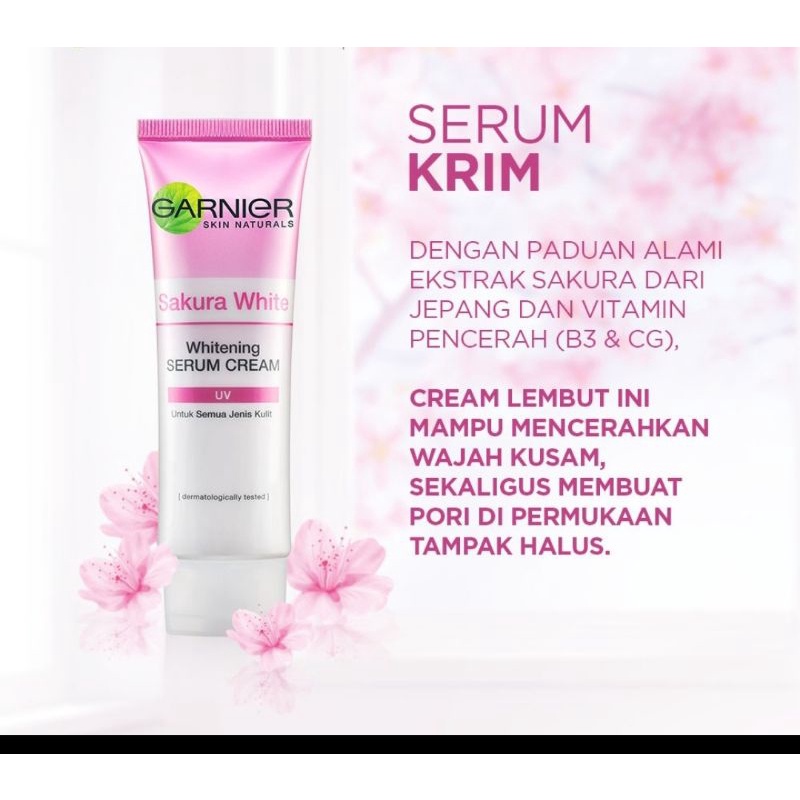 GARNIER SAKURA GLOW HYALURON SERUM CREAM UV - 20ML