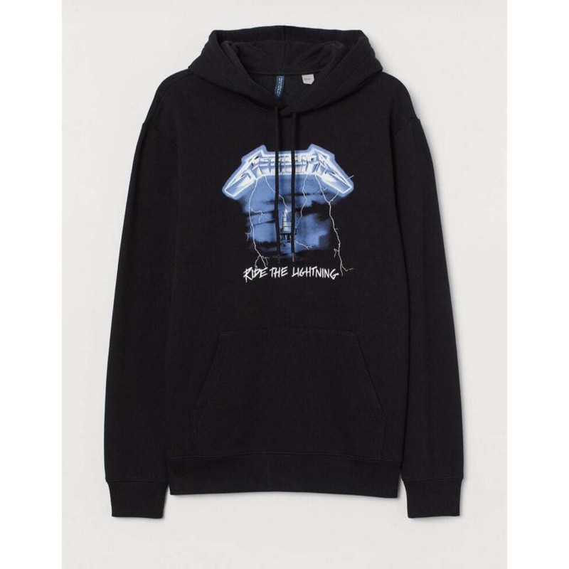 Hoodie H&M Metalica Black
