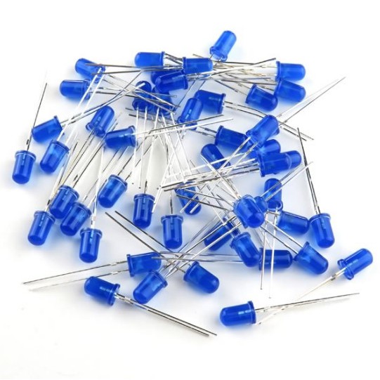 LED Diffused 5mm Blue Biru lampu Led diode super terang High Quality