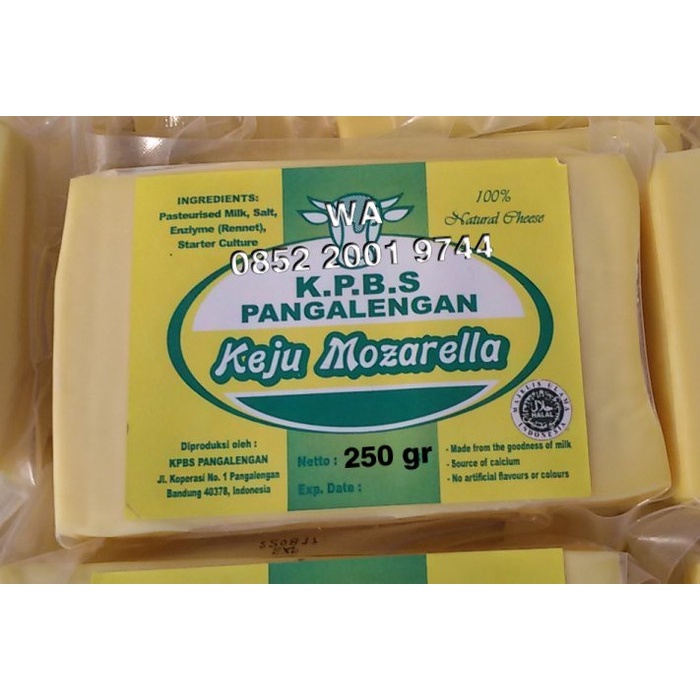 

Keju- Keju Leleh / Mozarela / Mozzarella / Mozarella - Kpbs - Kemasan 250 Gr -Keju.