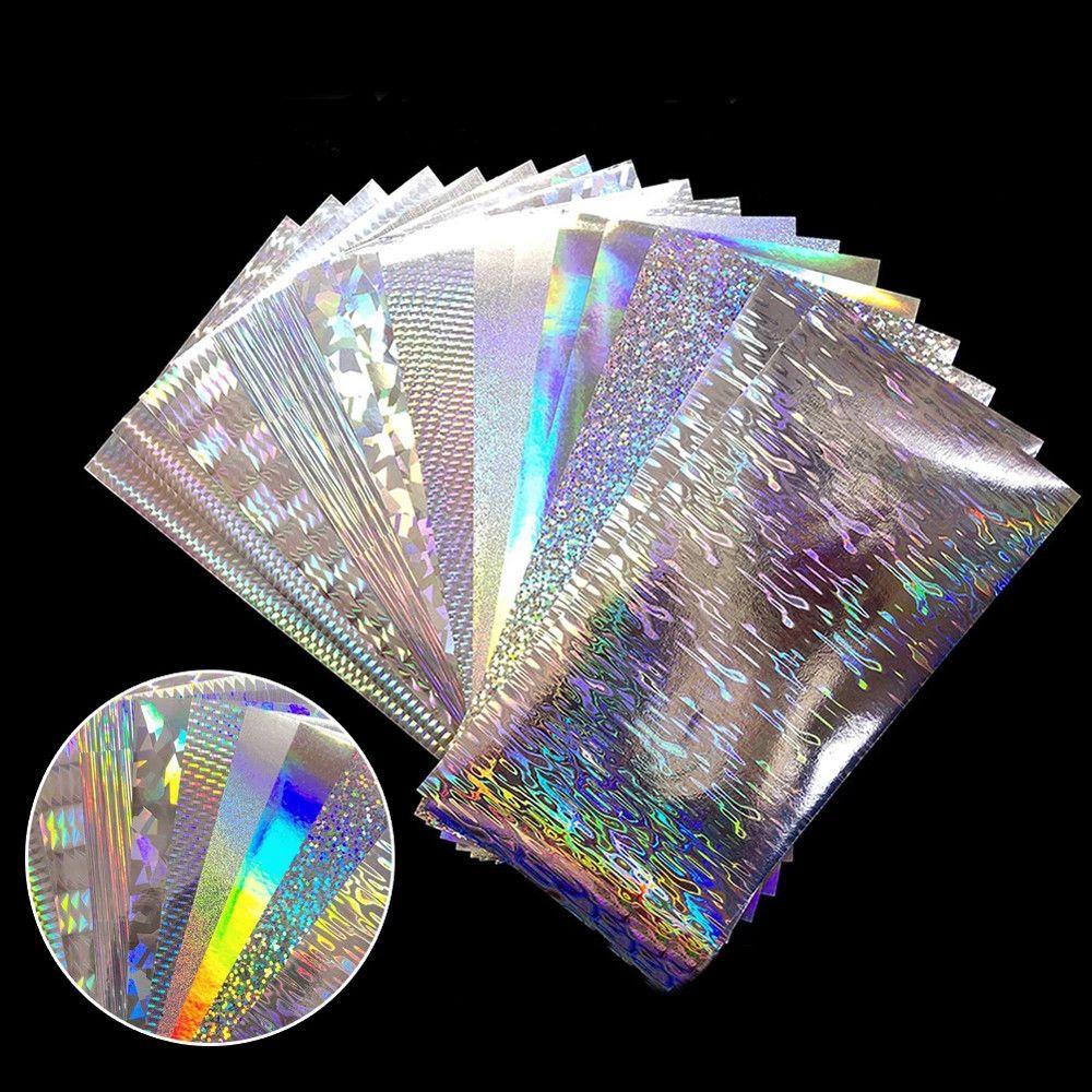 Nickolas1 Fishing Lure Stickers Fish Tackle 20X10cm Tahan Air Memikat DIY Bahan Kulit Ikan Stiker Hologram Pancing Lure Tape