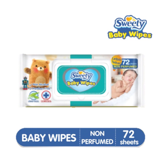 TISU BASAH - BABY WIPES SEMUA BRAND NON PERFUMED/PERFUMED/SATUAN/BUY 1 GET 1/GREEN TEA 72S